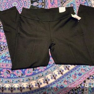 NWT Anne Klein black pointe leggings